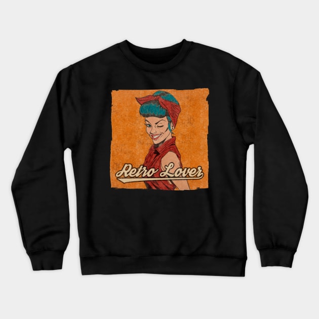 Retro Lover! Crewneck Sweatshirt by Ayuso Art